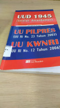 UUD 1945 (setelah amandemen) dilengkapi uu pilpres (UU RI No. 23 tahun 2003) UU KWNRI (UU RI No. 12 tahun 2003)