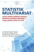 Statistik Multivariat : analisis anova, manova, ancova, mancova,repeated measures dengan aplikasi excel dan spss : Abdul Basyith Dencik