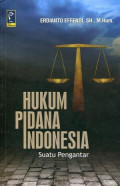 Hukum Pidana Indonesia Suatu Pengantar / Erdianto Effendi