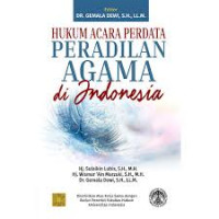 Hukum Acara Perdata Peradilan Agama di Indonesia / Sulaikin Lubis