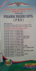 Peraturan Pemerintah RI Tahun 2015 tentang Pegawai Negeri Sipil (PNS)