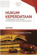 Hukum Keperdataan  Jilid 1: dalam perspektif hukum Nasional KUH Perdata (BW) hukum Islam dan hukum adat / Zaeni Asyhadie