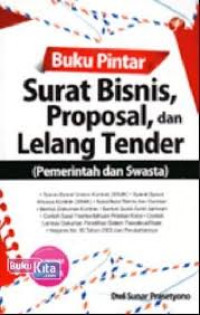 Buku Pintar Surat Bisnis Proposal dan Lelang Tender