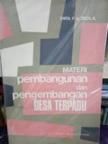 Materi Pembangunan dan pengembangan desa terpadu