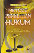 Metode Penelitian Hukum / Beni Ahmad Saebani