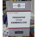 Pengantar tentang kriminologi / Bonger