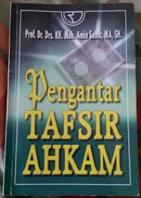 Image of Pengantar Tafsir Ahkam / Mohammad Amin Suma